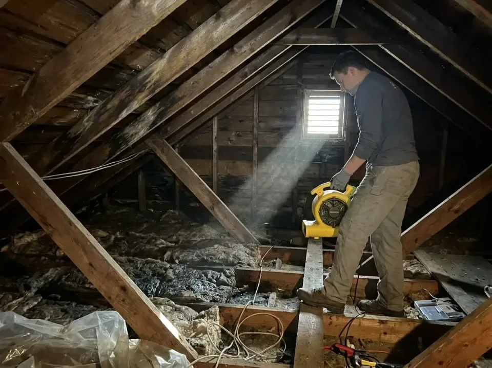 attic-water-damage-drying-proc-007 — frequently asked questions, Emergency Water Extraction & 24/7 Flood Response in Windcre…